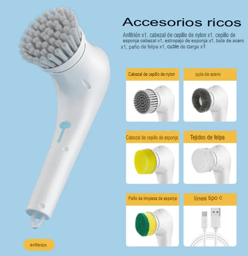 Cepillo giratorio eléctrico para baño