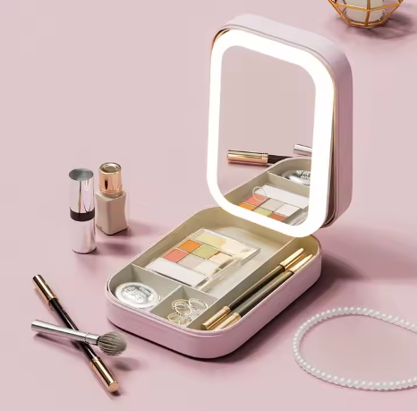 Maletín de maquillaje LED