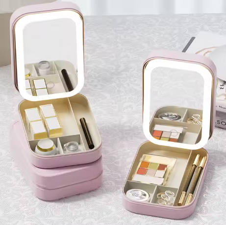 Maletín de maquillaje LED